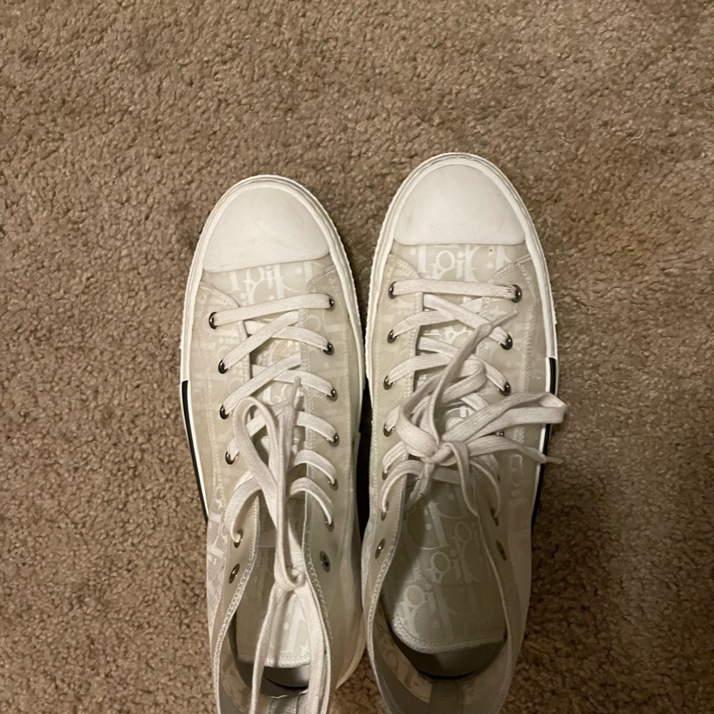 White high top diors - size 45 (12 US) - Picture 1 of 3